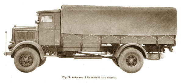 Factory photo at Lancia of the base military model