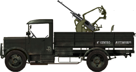 Autocannone da 20/65 su FIAT-SPA 38R