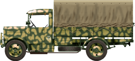 SPA 38R camouflaged, Tunisia 1943