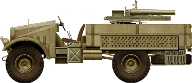 Italian Autocannone 65/17 su Morris CS8